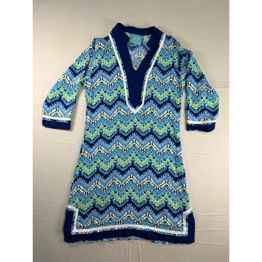 Escapada Women’s XL Multicolor Shift Dress/ Beach Cover– Knee Length